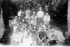 ECOLE DES BEAUX ARTS 1950 SORTIE FORET M SILA